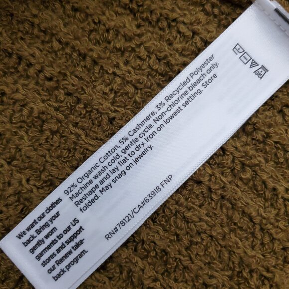 Eileen Fisher Organic-Cotton Cashmere Fluff V-Neck Sweater Size XL - Picture 14 of 14